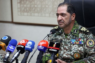 نشست خبری امیر سرتیپ علیرضا صباحی‌فرد فرمانده نیروی پدافند هوایی ارتش 