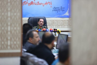 نشست خبری امیر سرتیپ علیرضا صباحی‌فرد فرمانده نیروی پدافند هوایی ارتش 