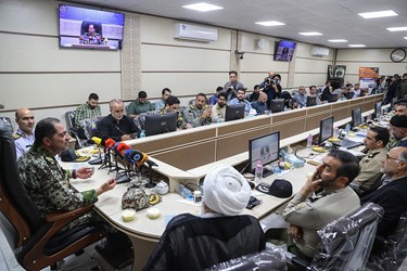 نشست خبری امیر سرتیپ علیرضا صباحی‌فرد فرمانده نیروی پدافند هوایی ارتش 