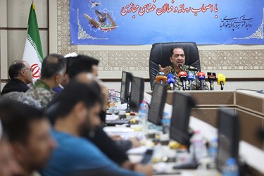 نشست خبری امیر سرتیپ علیرضا صباحی‌فرد فرمانده نیروی پدافند هوایی ارتش 