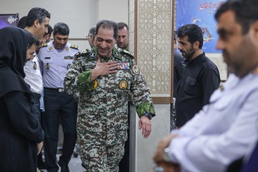  امیر سرتیپ علیرضا صباحی‌فرد فرمانده نیروی پدافند هوایی ارتش در پایان نشست خبری  
