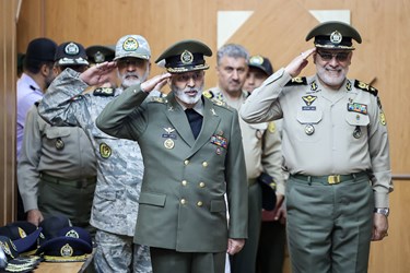 ورود سرلشکر سید عبدالرحیم موسوی فرمانده کل ارتش به مراسم آغاز سال تحصیلی دافوس