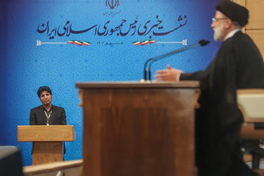 پاسخ رئیس جمهور به سوال کامران شیرازی خبرنگار گروه سیاسی خبرگزاری فارس 
