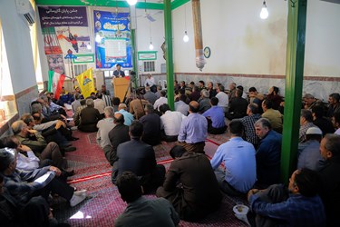 جشن پایان گازرسانی در مسجد روستای وصی سفلی در هفته دولت