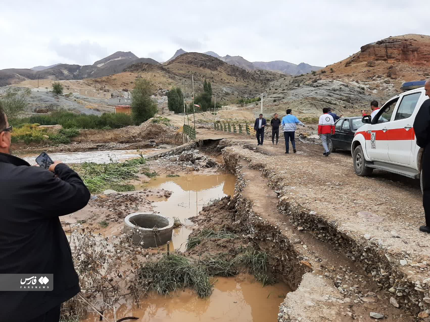 خسارت سیل به 14 روستای مشکین‌شهر + عکس