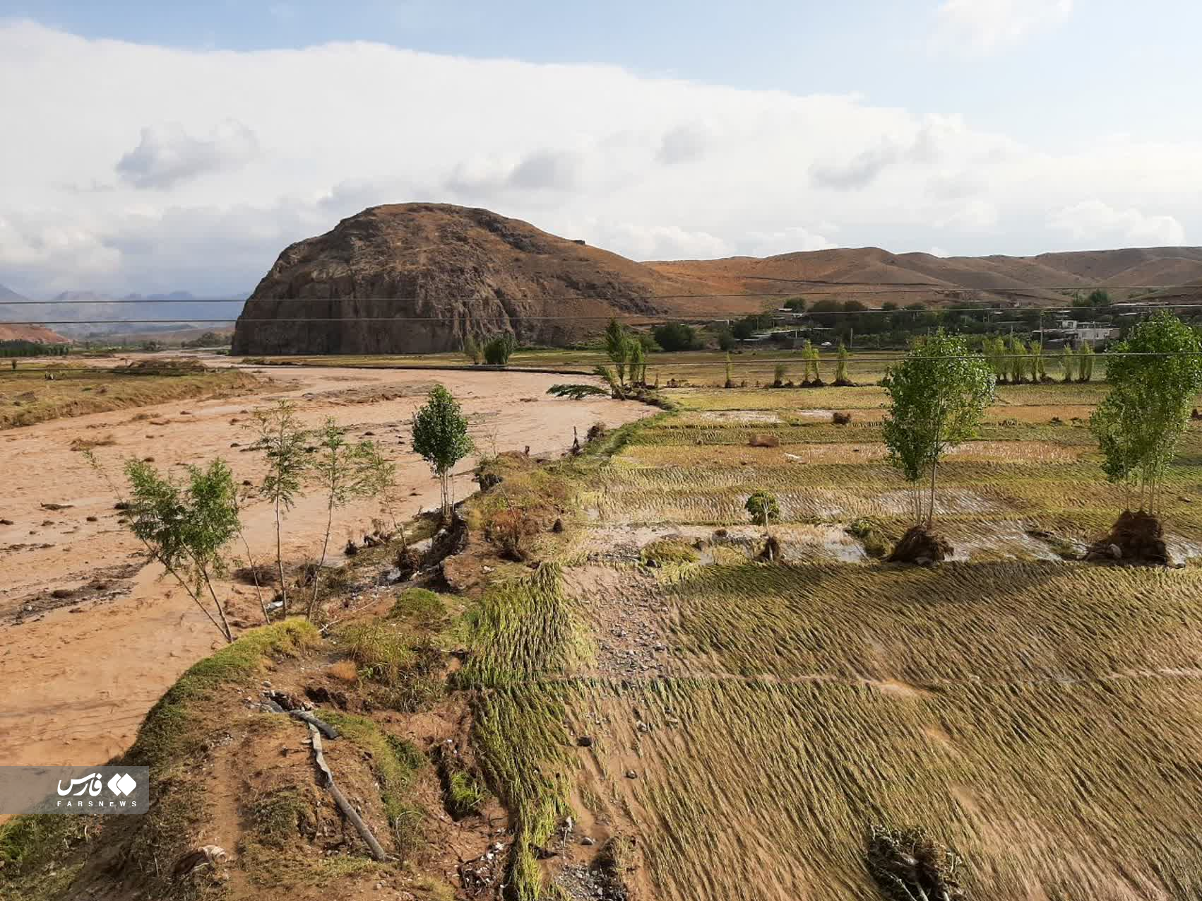 خسارت سیل به 14 روستای مشکین‌شهر + عکس