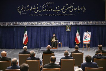 دیدار رئیس‌جمهور و اعضای هیئت دولت با رهبر انقلاب