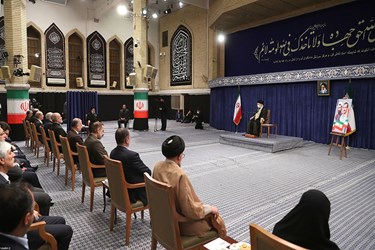 دیدار رئیس‌جمهور و اعضای هیئت دولت با رهبر انقلاب