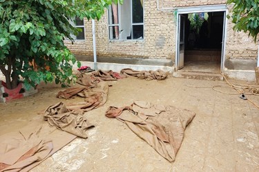 بارش شدید باران و تگرگ و خسارت به مناطق شهری و روستایی شهرستان اهر