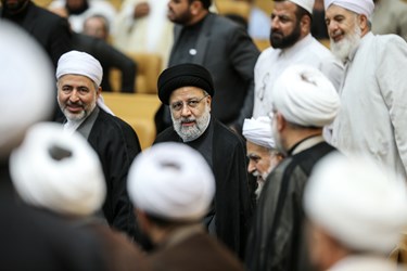 حضور آیت الله سید ابراهیم رئیسی رئیس جمهور در نشست علما و نخبگان اهل سنت با رئیس جمهور