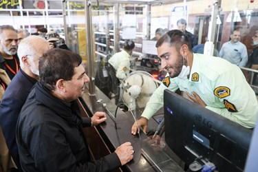 بازدید محمد مخبر معاون اول رئیس جمهور از  پایانه مرزی شلمچه