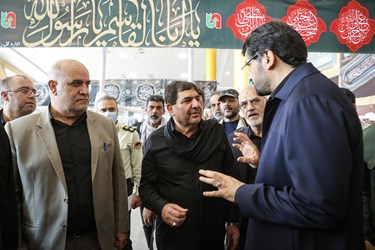 بازدید محمد مخبر معاون اول رئیس جمهور و مهرداد بذرپاش وزیر راه و شهرسازی از  پایانه مرزی شلمچه