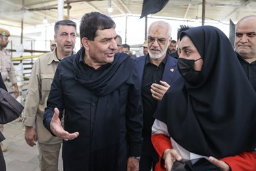 بازدید محمد مخبر معاون اول رئیس جمهور از  پایانه مرزی شلمچه
