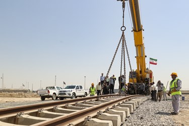 مراسم آغاز عملیات اجرایی ۳۲ کیلومتر راه آهن شلمچه تا بصره