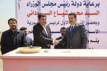 مراسم آغاز عملیات اجرایی ۳۲ کیلومتر راه آهن شلمچه تا بصره