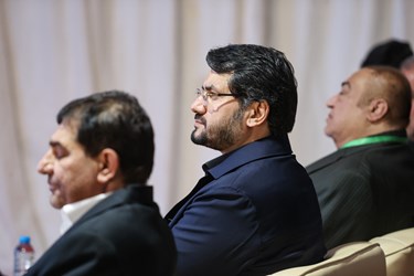 مهرداد بذرپاش وزیر راه و شهرسازی در مراسم آغاز عملیات اجرایی ۳۲ کیلومتر راه آهن شلمچه تا بصره
