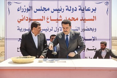 مراسم آغاز عملیات اجرایی ۳۲ کیلومتر راه آهن شلمچه تا بصره