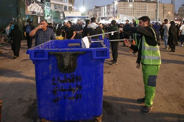 خدمت رسانی پاکبانان شهرداری در نجف و کربلا