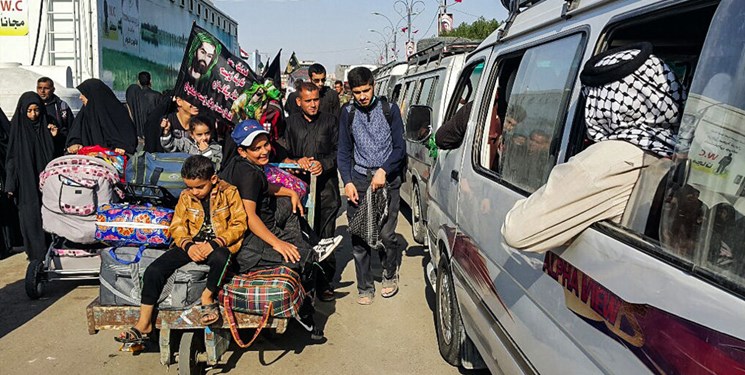 عتبه حسینی اتوبوس‌های خود را به بازگشت زائران تا مرزهای زمینی ایران اختصاص داد