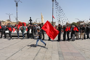 پیاده روی جاماندگان اربعین حسینی در همدان