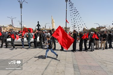 پیاده روی جاماندگان اربعین حسینی در همدان