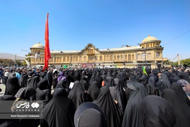 پیاده روی جاماندگان اربعین حسینی در همدان