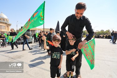 پیاده روی جاماندگان اربعین حسینی در همدان