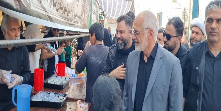 مراسمات جاماندگان اربعین حسینی در خوزستان باشکوه است