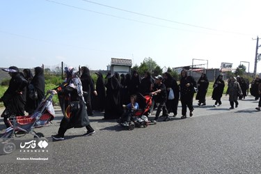 راهپیمایی جاماندگان اربعین در «ایران» /گیلان