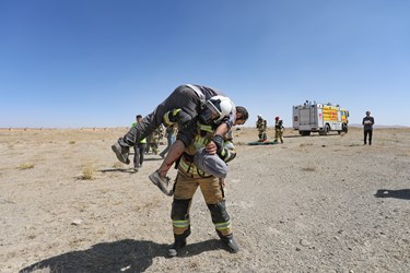 «مانور طرح عملیات اضطراری» در فرودگاه همدان