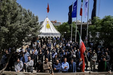 تشییع و تدفین شهید گمنام در دانشکده هواپیمایی کشوری