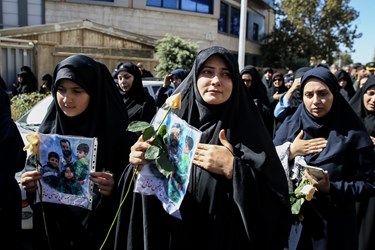 تشییع و تدفین شهید گمنام در دانشکده هواپیمایی کشوری