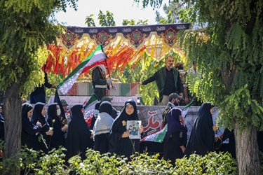 تشییع و تدفین شهید گمنام در دانشکده هواپیمایی کشوری