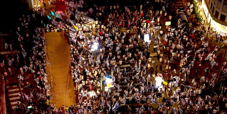 تظاهرات هزاران نفری در تل‌آویو برای آزادی اُسرا در غزه