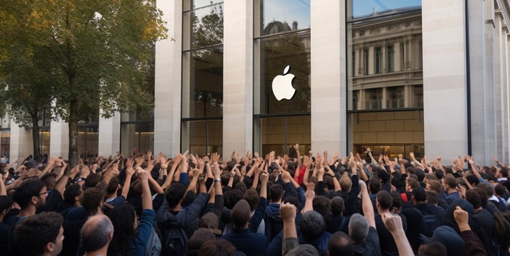 اعتصاب کارکنان فروشگاه‌های اپل در فرانسه در آستانه عرضه آیفون 15