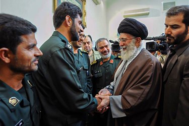 دیدار شهید مدافع حرم«داوود جعفری» با رهبر معظم انقلاب اسلامی