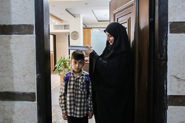اولین روز مدرسه فرزند شهید مدافع حرم«داوود جعفری»