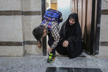 اولین روز مدرسه فرزند شهید مدافع حرم«داوود جعفری»
