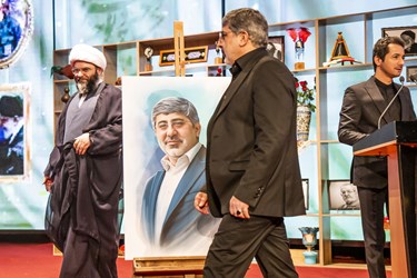 حجت اسلام محمد قمی و محمد رضا طاهری در اختتامیه نخستین کنگره ملی نوحه های عاشورایی