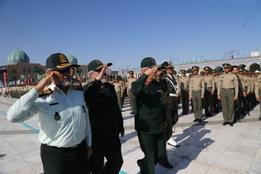 صبحگاه «عهد سربازی» در مسجد مقدس جمکران