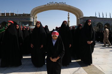 صبحگاه «عهد سربازی» در مسجد مقدس جمکران