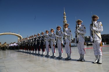 صبحگاه «عهد سربازی» در مسجد مقدس جمکران