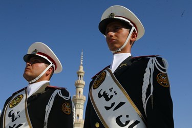 صبحگاه «عهد سربازی» در مسجد مقدس جمکران