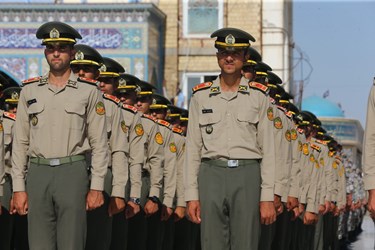 صبحگاه «عهد سربازی» در مسجد مقدس جمکران