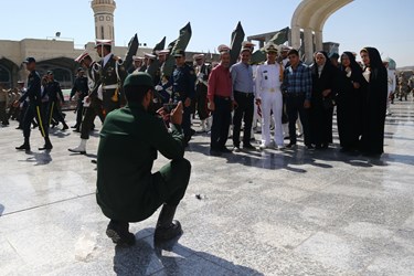 صبحگاه «عهد سربازی» در مسجد مقدس جمکران