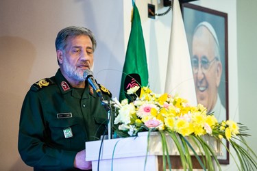 سخنرانی سردار ناصر سعیدی معاون امور ایثارگران ستاد کل نیروهای مسلح پاسداشت شهدای اقلیت های دینی در کلیسای حضرت یوسف( ع)