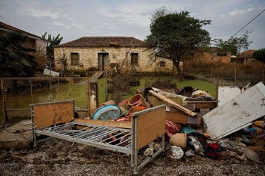 Cleanup in Greece after Storm Daniel