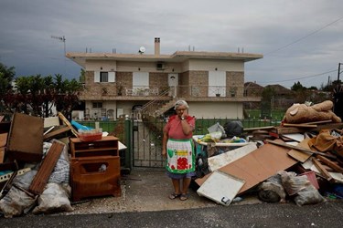 Cleanup in Greece after Storm Daniel