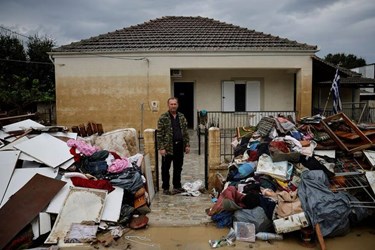 Cleanup in Greece after Storm Daniel