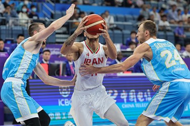 دیدار تیم ملی بسکتبال ایران مقابل تیم ملی قزاقستان 